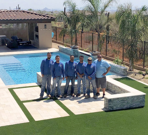 The Sonoran Waters design and build team in Scottsdale